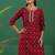 women ethnic motifs printed regular thread work kurta with trousers & with dupatta