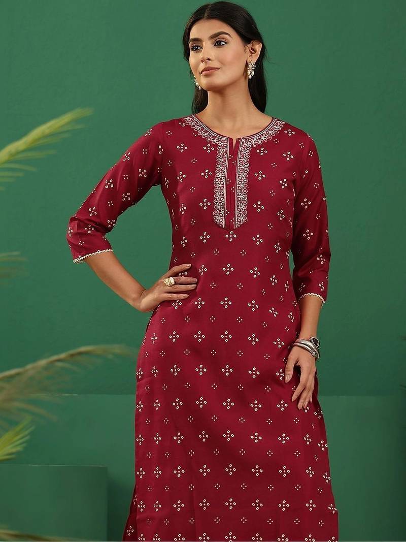 women ethnic motifs printed regular thread work kurta with trousers & with dupatta