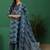 women ethnic motifs printed regular thread work kurta with trousers & with dupatta