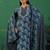 women ethnic motifs printed regular thread work kurta with trousers & with dupatta