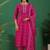 women ethnic motifs printed regular thread work kurta with palazzos & with dupatta