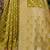 Lime striped banarasi saree