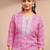 women ethnic motifs printed regular thread work kurta with trousers & with dupatta