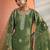floral embroidered straight kurta with trousers & dupatta