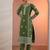 floral embroidered straight kurta with trousers & dupatta