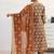 libas rust floral printed a-line suit set with dupatta