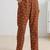 libas rust floral printed a-line suit set with dupatta