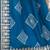 Blue bandhani embroidered silk blend saree