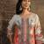 women floral printed regular kurta with trousers & with dupatta