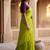 Lime  cotton khadi saree with blouse