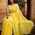 Yellow  cotton khadi saree