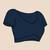 Navy blue  cotton khadi saree
