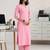 women ethnic motifs printed regular cotton blend kurta with trousers & with dupatta