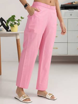women ethnic motifs printed regular cotton blend kurta with trousers & with dupatta 7