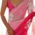 Pink ombre sequinned  georgette saree