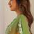 Pink ombre sequinned  georgette saree