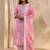 libas pink floral printed cotton straight suit set with dupatta