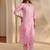 libas pink floral printed cotton straight suit set with dupatta