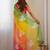 Pink ombre sequinned  georgette saree