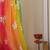 Pink ombre sequinned  georgette saree