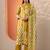 women printed regular kurta with trousers & with dupatta