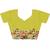 Lime ethnic motif embroidered tissue saree