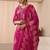 women floral printed regular kurta with trousers & with dupatta