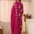 women floral printed regular kurta with trousers & with dupatta