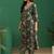 women floral printed regular thread work kurta with trousers & with dupatta