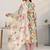 women floral printed regular thread work kurta with trousers & with dupatta