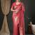 Pink woven design zari kanjeevaram saree