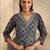 women ethnic motifs printed regular kurta with trousers & with dupatta