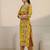 women floral printed regular thread work kurta with trousers & with dupatta