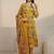 women floral printed regular thread work kurta with trousers & with dupatta