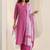 women ethnic motifs printed regular kurta with trousers & with dupatta