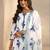 women floral printed regular kurta with trousers & with dupatta