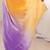 Multicolor ombre sequinned satin saree