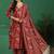 women floral printed regular thread work kurta with trousers & with dupatta