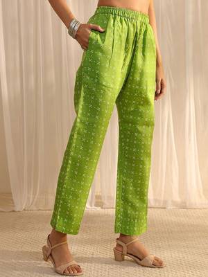 libas green multi printed straight suit set with dupatta 6