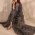 women ethnic motifs printed regular thread work kurta with trousers & with dupatta