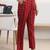libas red ajrakh print a-line kurta set