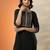 women ethnic motifs yoke design regular kurta with trousers & with dupatta