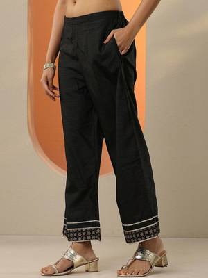 women ethnic motifs yoke design regular kurta with trousers & with dupatta 7