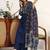 women ethnic motifs embroidered regular thread work cotton blend kurta with palazzos & with