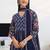 women floral printed panelled kurta with trousers & with dupatta