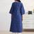 libas blue woven design a-line kurta set