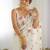White floral sequinned saree