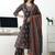 women floral printed regular cotton blend kurta with trousers & with dupatta