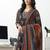 women floral printed regular cotton blend kurta with trousers & with dupatta