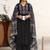 women ethnic motifs embroidered empire thread work kurta with palazzos & with dupatta